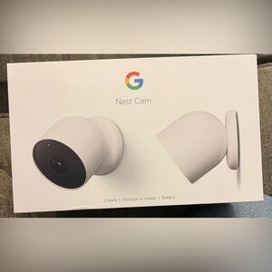 Google Nest Cam 2-pack, Indoor or Outdoor